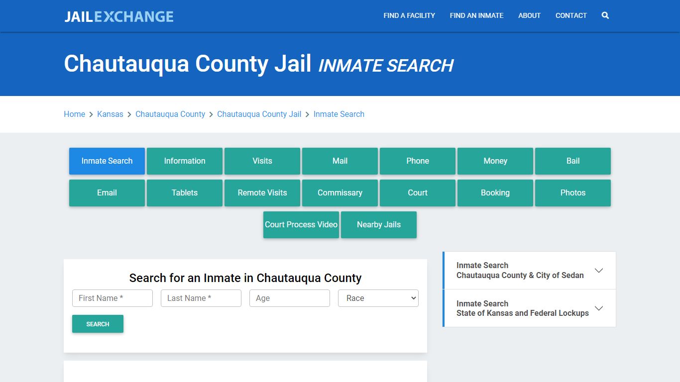 Chautauqua County Jail, KS Inmate Search: Roster & Mugshots